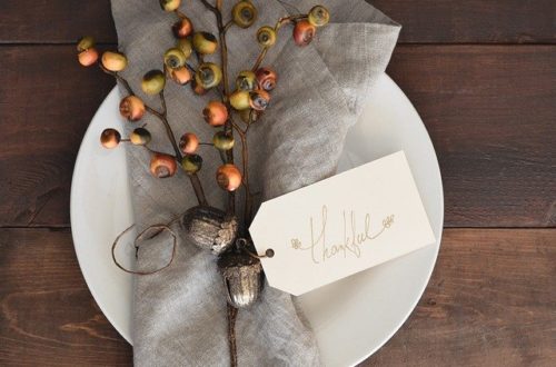 Thankful place setting