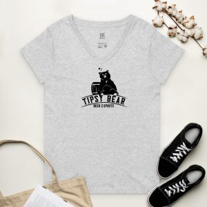 the-tipsy-bear-bar-grill-womens-recycled-v-neck-t-shirt